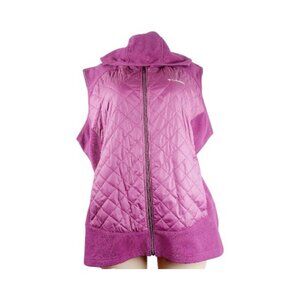 Columbia Women's Purple Warmer Days Hooded Coil Winter Puffer Vest Size 1X
